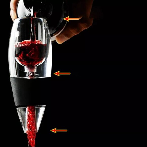 Portable Red Wine Decanter Aerator Bar Accessories Wine Whisky QuickDecanter1Set - Picture 9 of 12